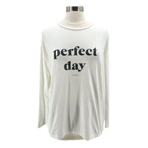 Thinking Mu Womens Large Top Organic Cotton Perfect Day Graphic Lightweight